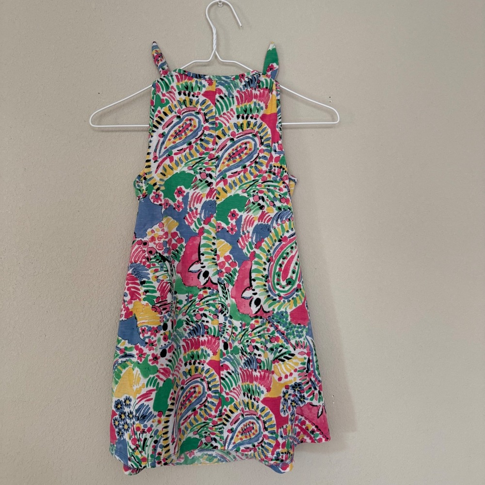 Crown & Ivy Girls Small Bright Paisley Swing Dress - Picture 2 of 4